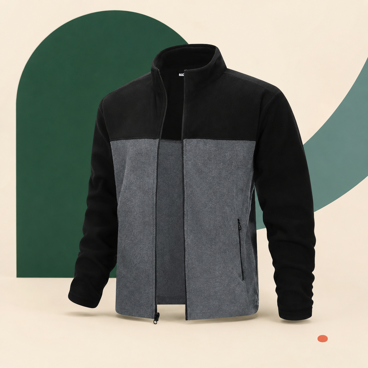 33,000ft Men’s Lightweight Full-Zip Fleece Jacket